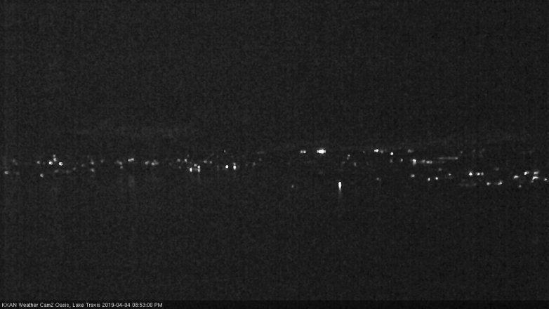 Lake Travis webcam, April 4, 2019 7:55 PM CT