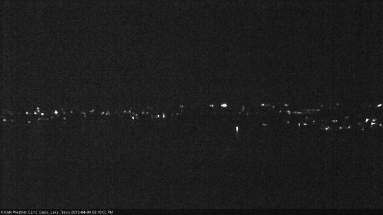 Lake Travis webcam, April 4, 2019 8:20 PM CT