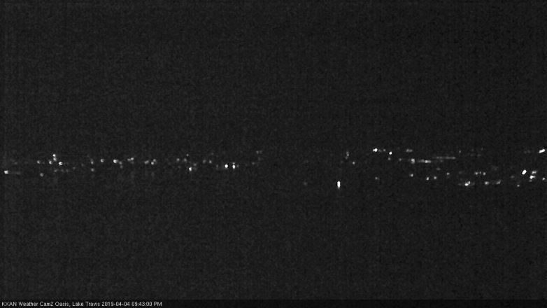 Lake Travis webcam, April 4, 2019 8:45 PM CT