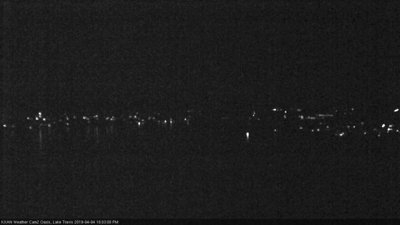 Lake Travis webcam, April 4, 2019 9:05 PM CT