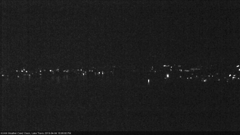 Lake Travis webcam, April 4, 2019 9:10 PM CT