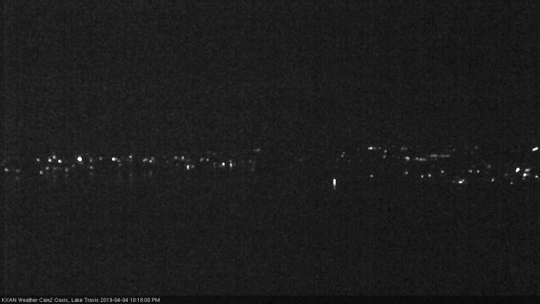 Lake Travis webcam, April 4, 2019 9:20 PM CT