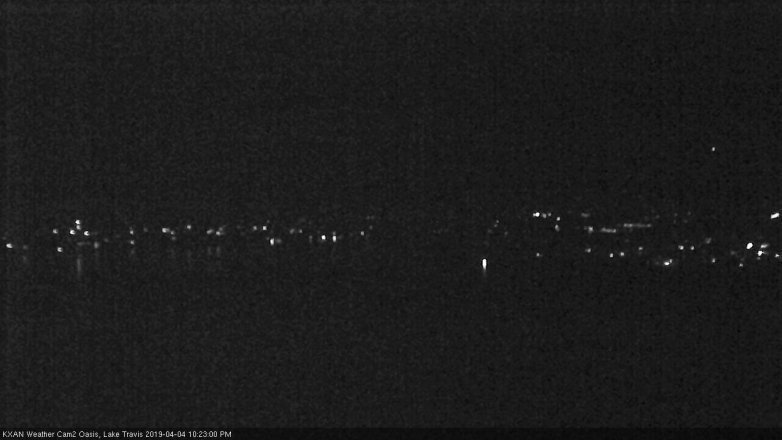 Lake Travis webcam, April 4, 2019 9:25 PM CT
