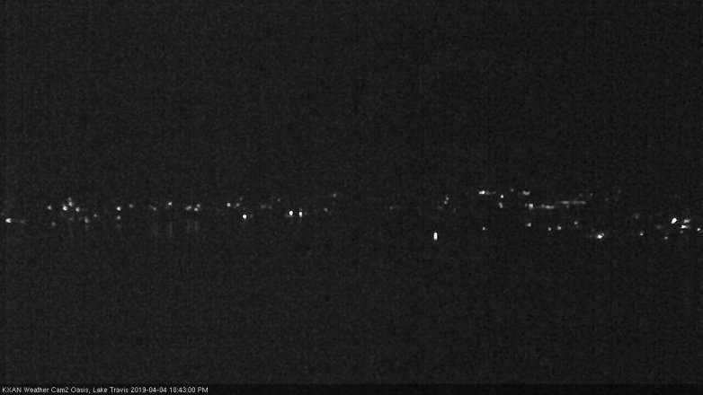 Lake Travis webcam, April 4, 2019 9:45 PM CT