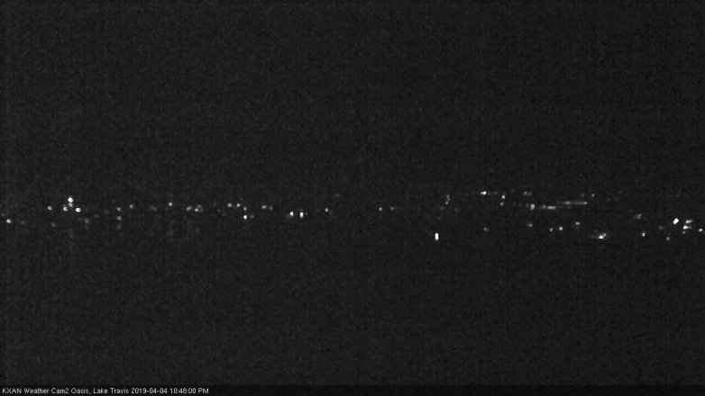 Lake Travis webcam, April 4, 2019 9:50 PM CT