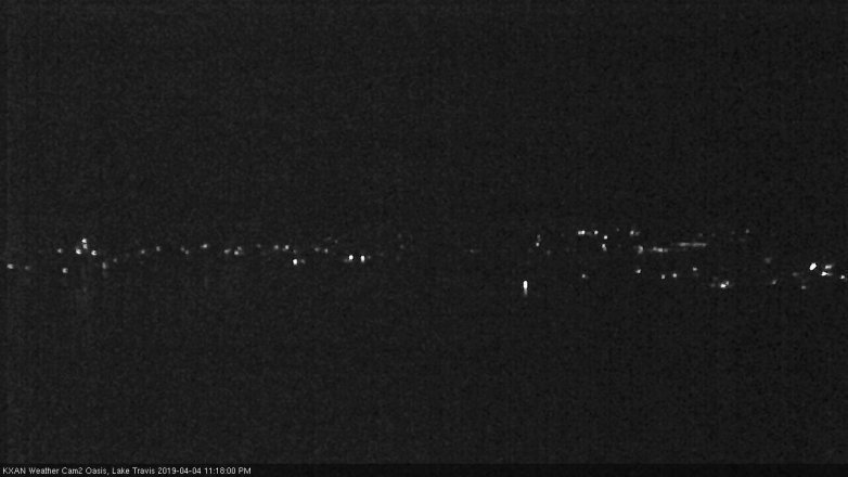 Lake Travis webcam, April 4, 2019 10:20 PM CT