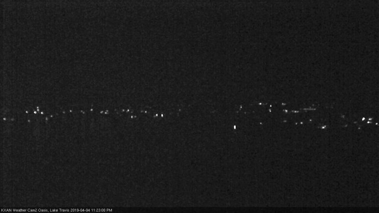 Lake Travis webcam, April 4, 2019 10:25 PM CT