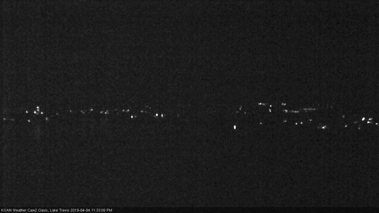 Lake Travis webcam, April 4, 2019 10:35 PM CT