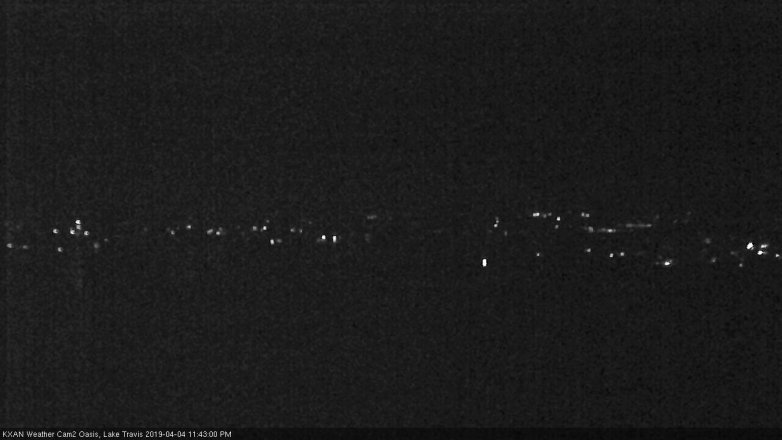Lake Travis webcam, April 4, 2019 10:45 PM CT