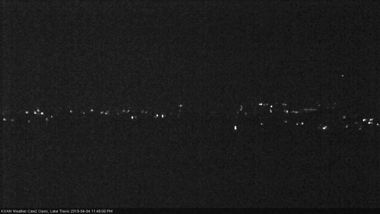 Lake Travis webcam, April 4, 2019 10:50 PM CT