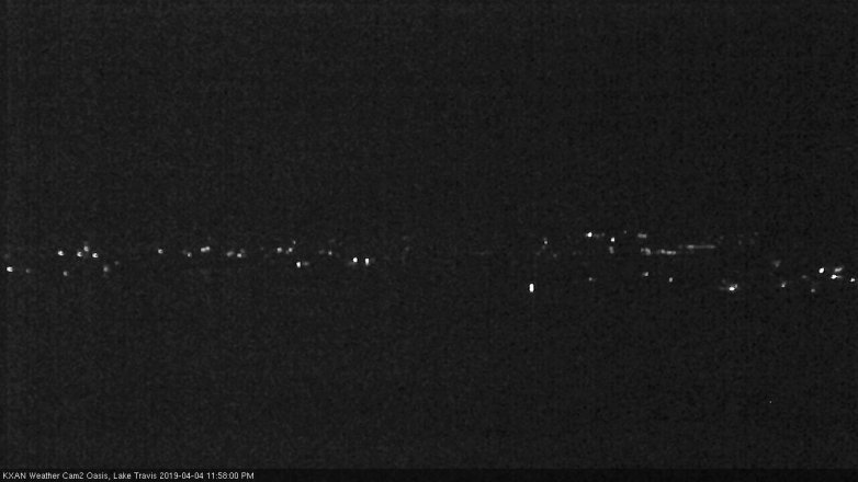Lake Travis webcam, April 4, 2019 11:00 PM CT