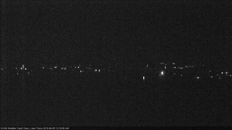 Lake Travis webcam, April 4, 2019 11:20 PM CT