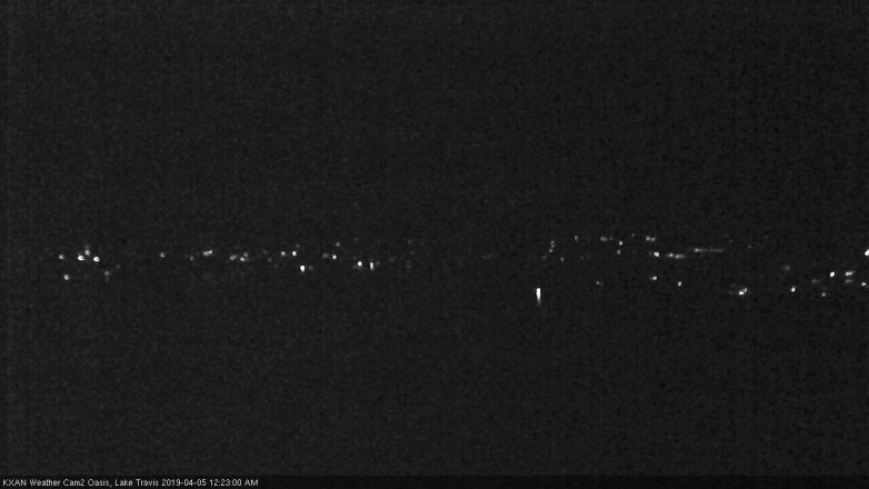 Lake Travis webcam, April 4, 2019 11:25 PM CT