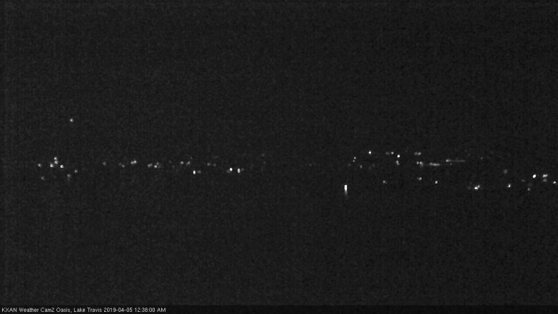 Lake Travis webcam, April 4, 2019 11:40 PM CT