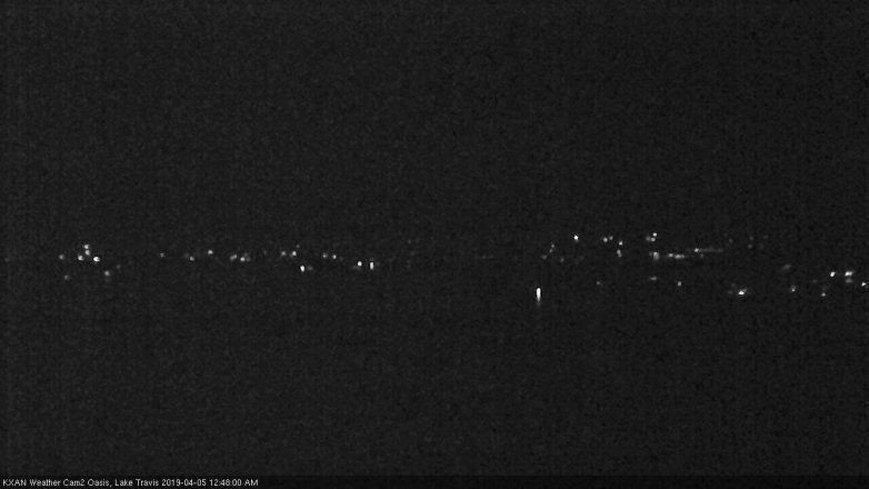 Lake Travis webcam, April 4, 2019 11:50 PM CT