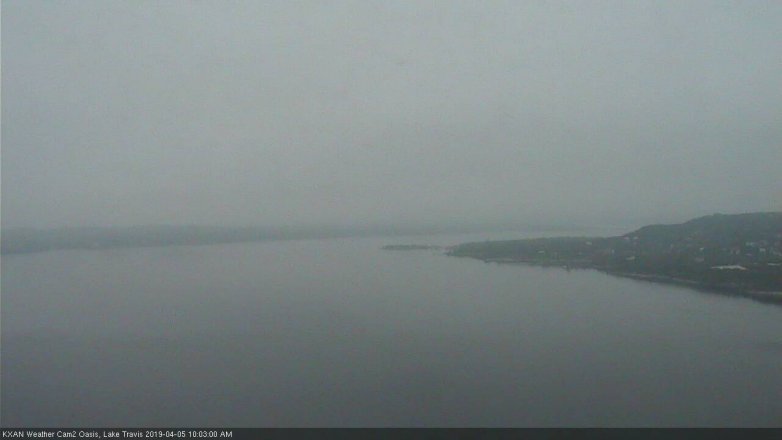 Lake Travis webcam, April 5, 2019 9:05 AM CT