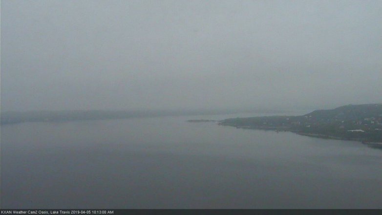 Lake Travis webcam, April 5, 2019 9:15 AM CT