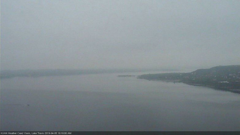 Lake Travis webcam, April 5, 2019 9:20 AM CT