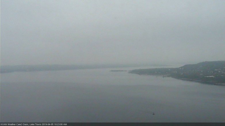 Lake Travis webcam, April 5, 2019 9:25 AM CT
