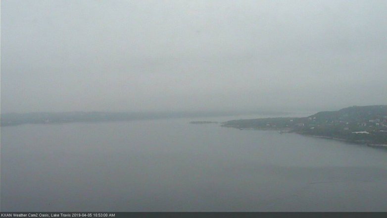 Lake Travis webcam, April 5, 2019 9:55 AM CT