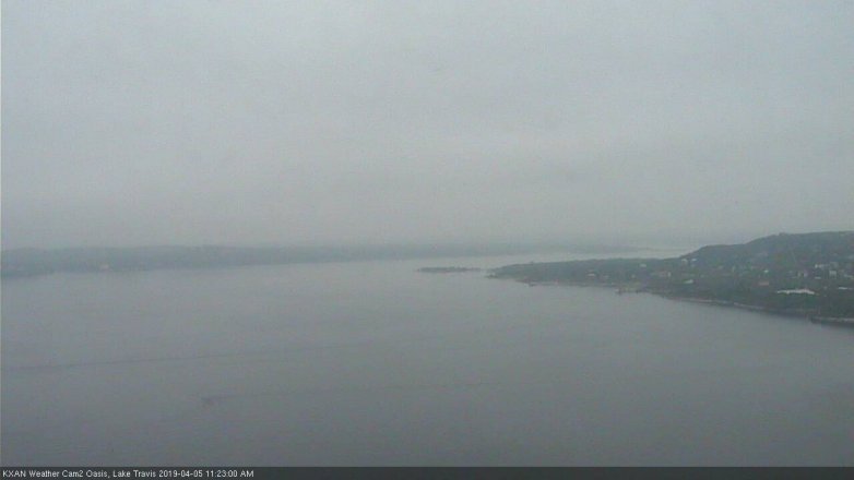 Lake Travis webcam, April 5, 2019 10:25 AM CT