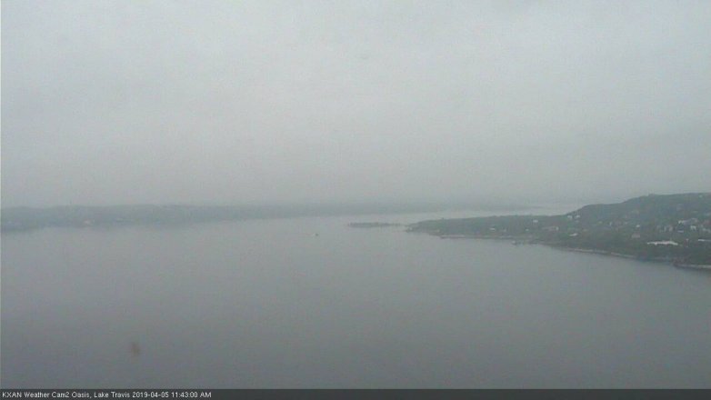 Lake Travis webcam, April 5, 2019 10:45 AM CT