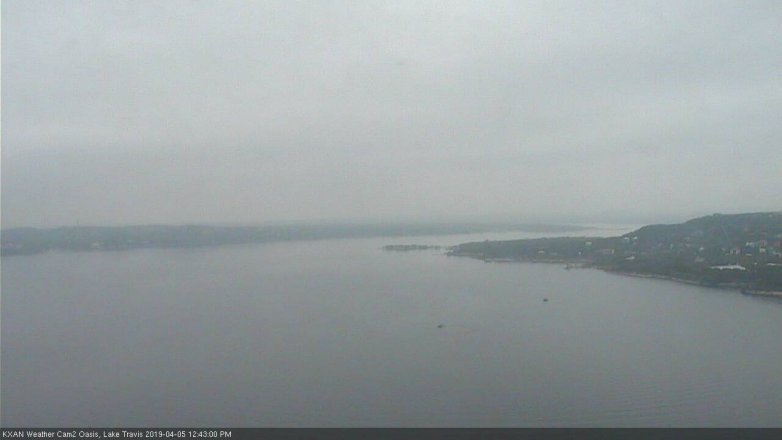 Lake Travis webcam, April 5, 2019 11:45 AM CT