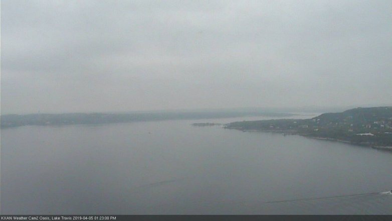 Lake Travis webcam, April 5, 2019 12:25 PM CT
