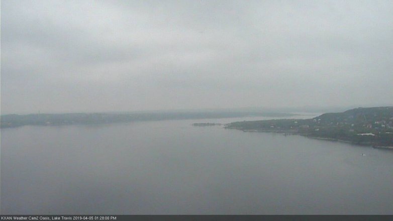 Lake Travis webcam, April 5, 2019 12:30 PM CT