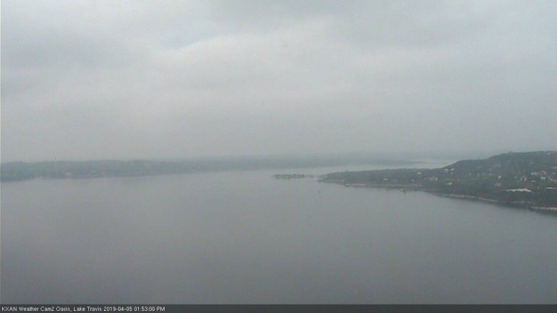 Lake Travis webcam, April 5, 2019 12:55 PM CT