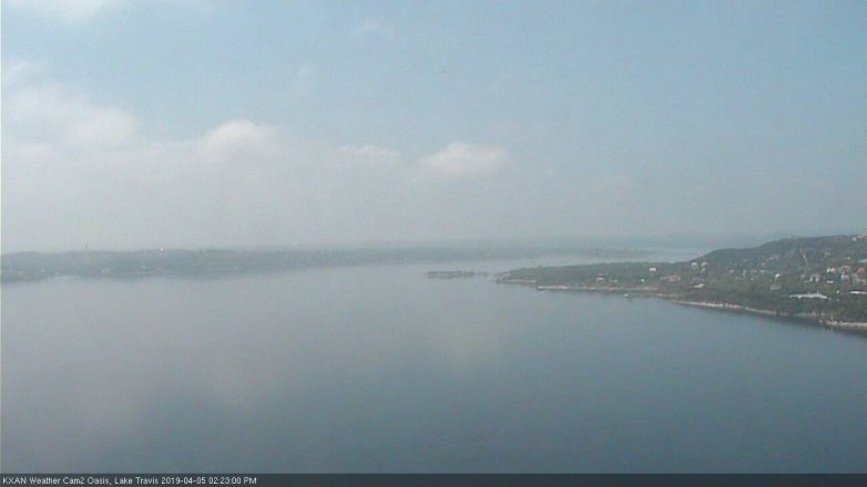 Lake Travis webcam, April 5, 2019 1:25 PM CT