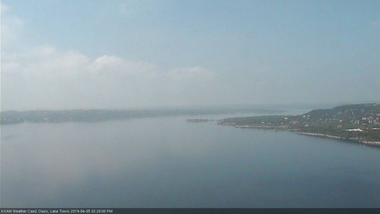Lake Travis webcam, April 5, 2019 1:30 PM CT