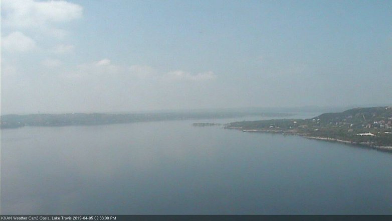 Lake Travis webcam, April 5, 2019 1:35 PM CT