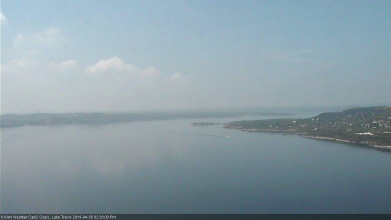 Lake Travis webcam, April 5, 2019 1:40 PM CT