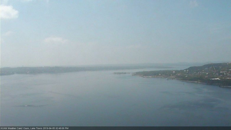Lake Travis webcam, April 5, 2019 1:50 PM CT