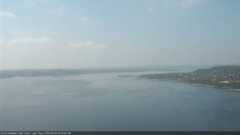 Lake Travis webcam, April 5, 2019 1:55 PM CT