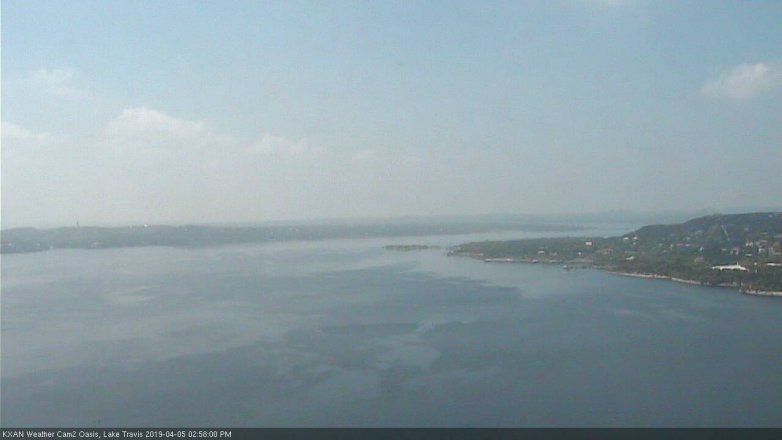 Lake Travis webcam, April 5, 2019 2:00 PM CT