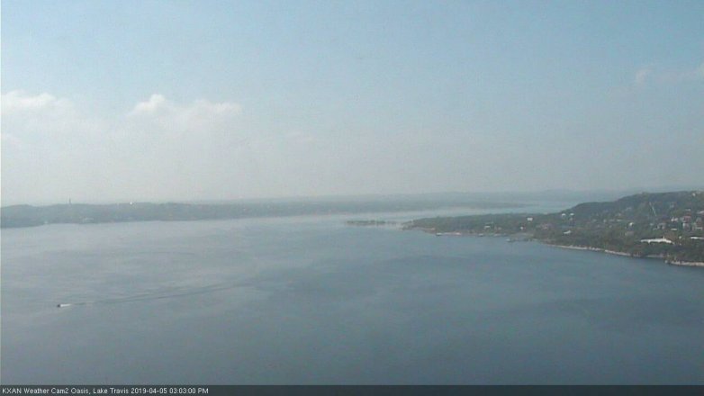Lake Travis webcam, April 5, 2019 2:05 PM CT