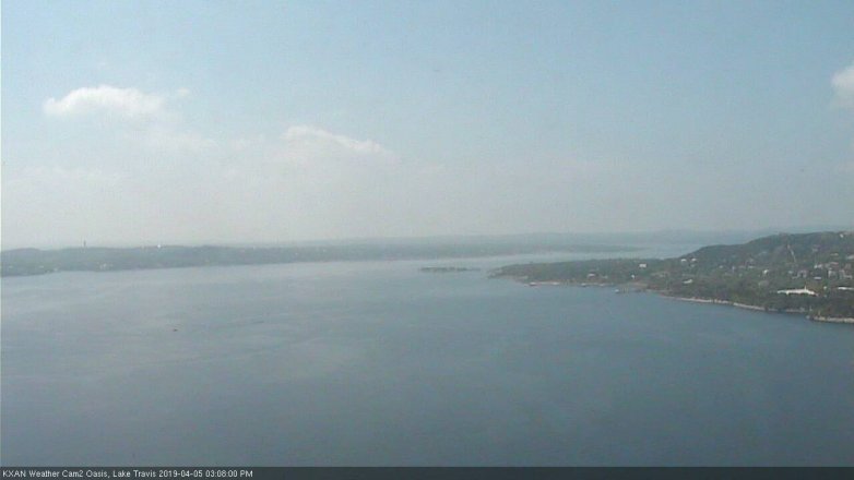 Lake Travis webcam, April 5, 2019 2:10 PM CT
