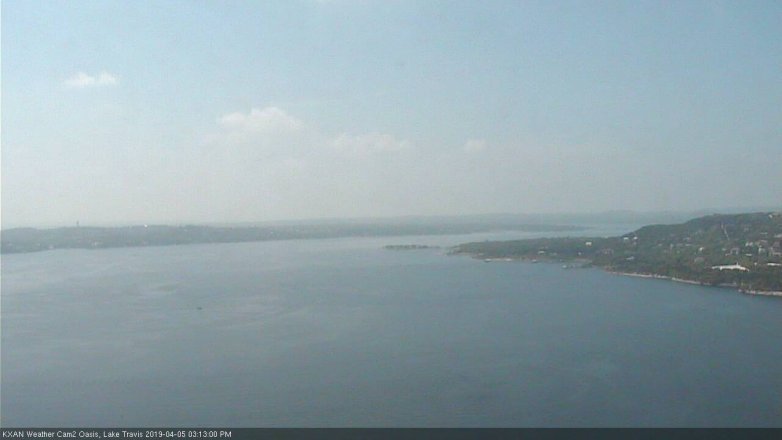 Lake Travis webcam, April 5, 2019 2:15 PM CT