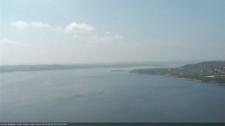 Lake Travis webcam, April 5, 2019 2:20 PM CT