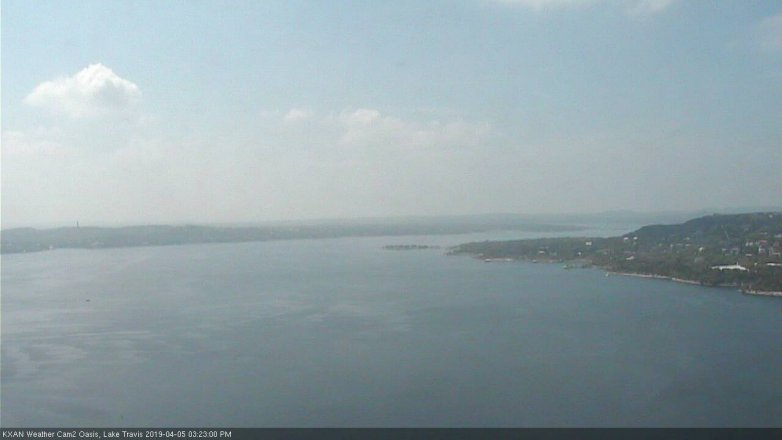 Lake Travis webcam, April 5, 2019 2:25 PM CT