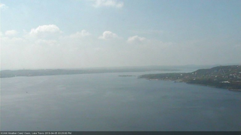 Lake Travis webcam, April 5, 2019 2:30 PM CT