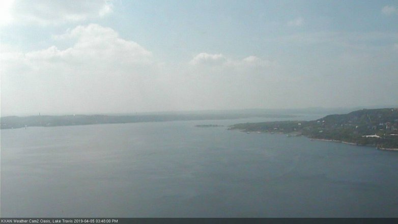Lake Travis webcam, April 5, 2019 2:50 PM CT