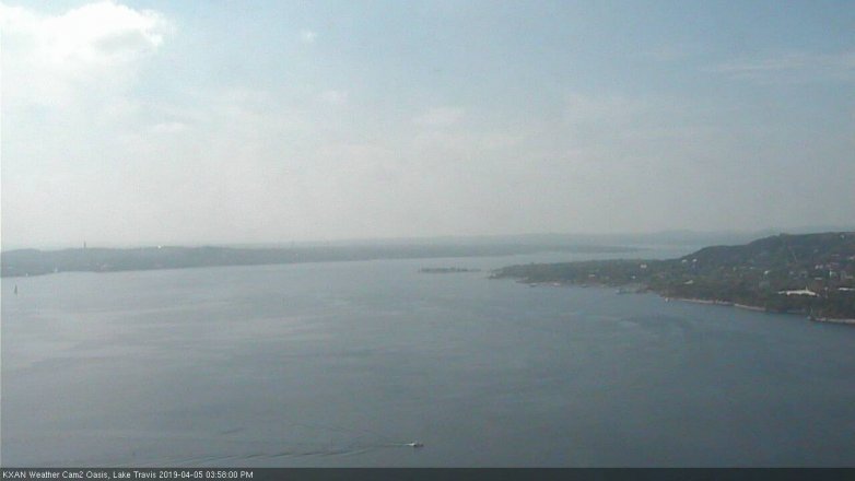Lake Travis webcam, April 5, 2019 3:00 PM CT