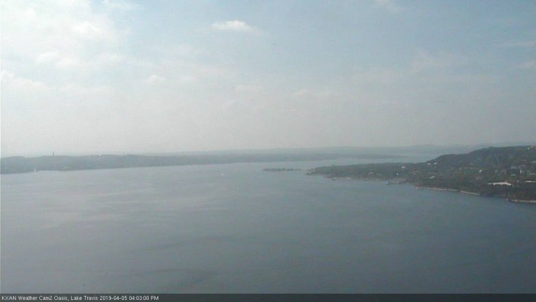 Lake Travis webcam, April 5, 2019 3:05 PM CT