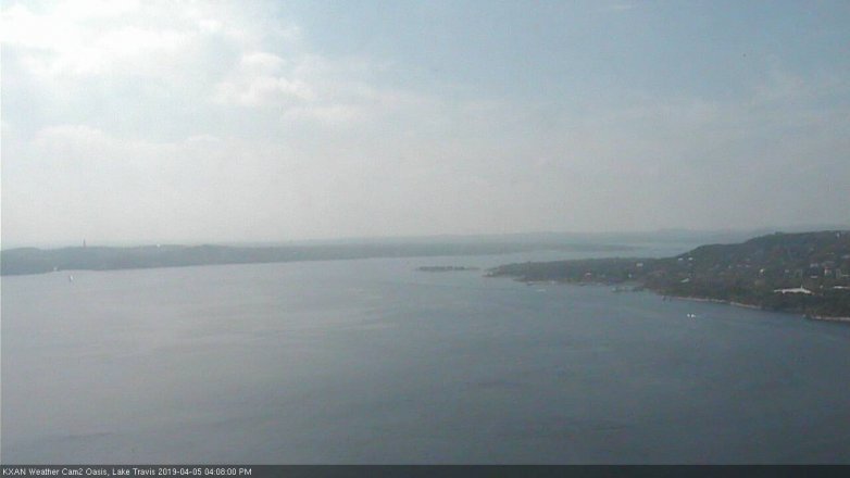 Lake Travis webcam, April 5, 2019 3:10 PM CT