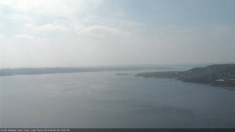 Lake Travis webcam, April 5, 2019 3:15 PM CT