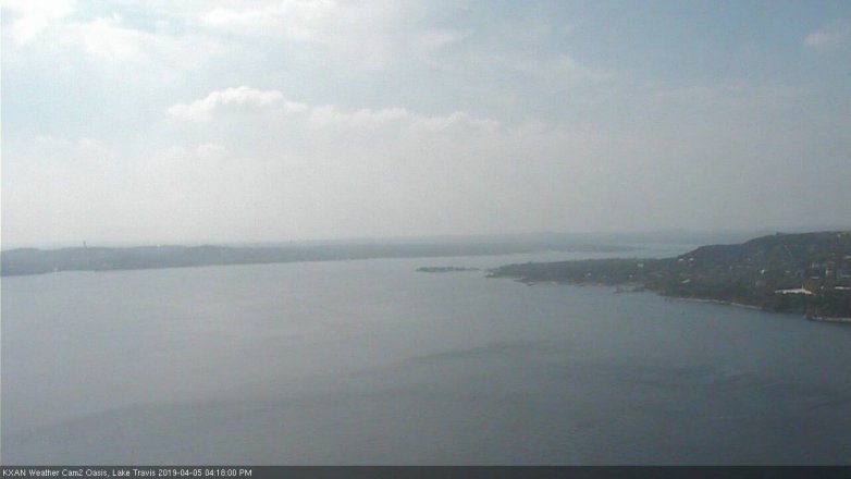 Lake Travis webcam, April 5, 2019 3:20 PM CT