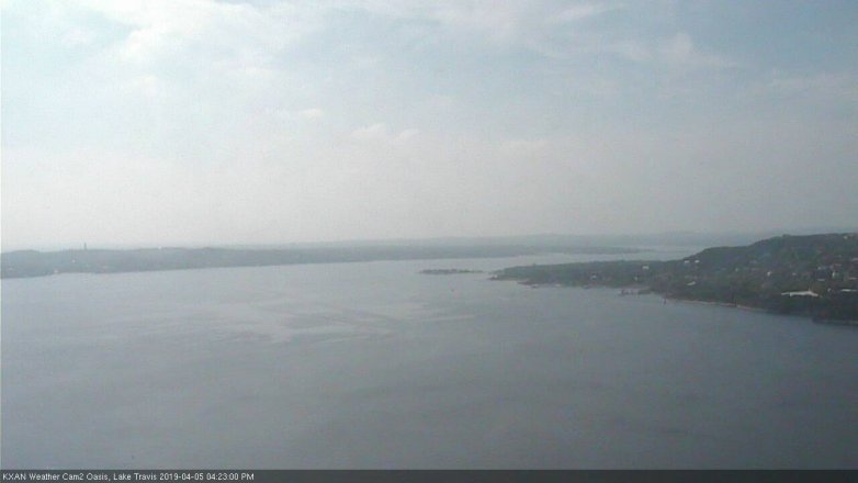 Lake Travis webcam, April 5, 2019 3:25 PM CT